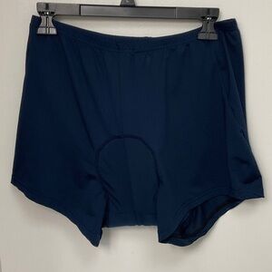 Men's padded bike shorts. Blue see-through Mesh. Great underneath other shorts